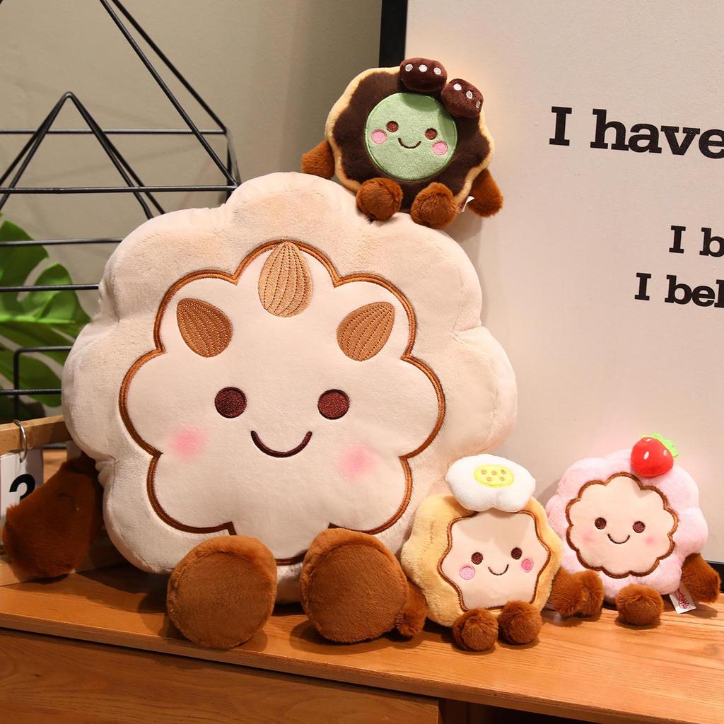 Cartoon Mooncake Plush Pendant - Mid-Autumn Festival Charm Gift for Girls