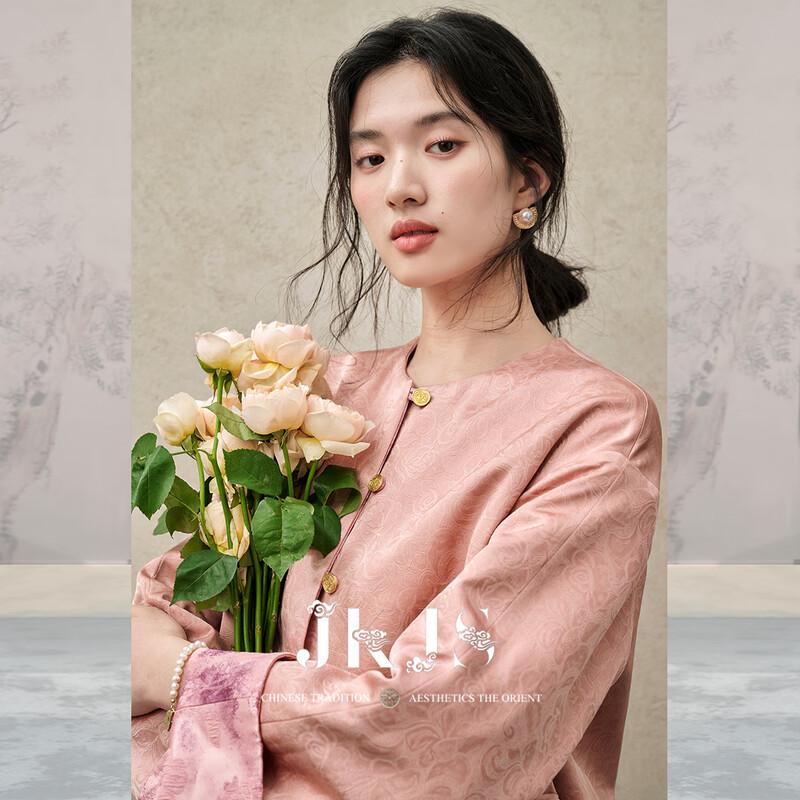 

Куртка в китайском стиле с двусторонним принтом водными чернилами JK&JS L