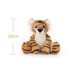 Apricot Lamb Tiger Plush Toy, Soft and Cute, Fluffy Tiger, 20cm, Suitable for Boys and Girls