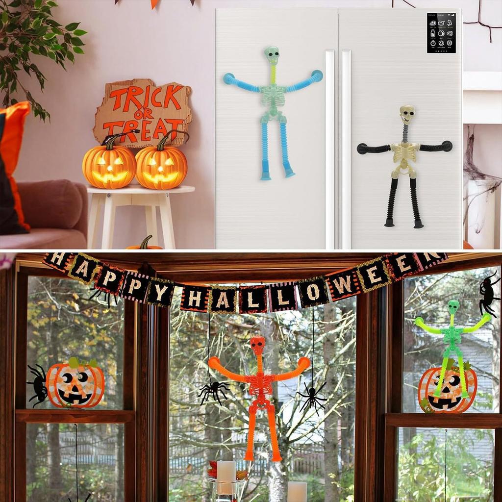 Saugnapf-Dekoration, Festival-Horror-Dekoration, Saugnapf-Spielzeug, LED Teleskop-Saugnapf-Spielzeug, Sensorisches Spielzeug, Stressabbauendes Spielzeug