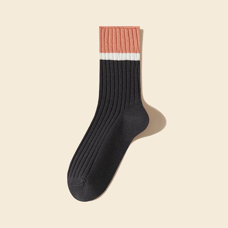 

Женские черные гольфы выше колена с противоскользящим эффектом для осени/зимы One Size