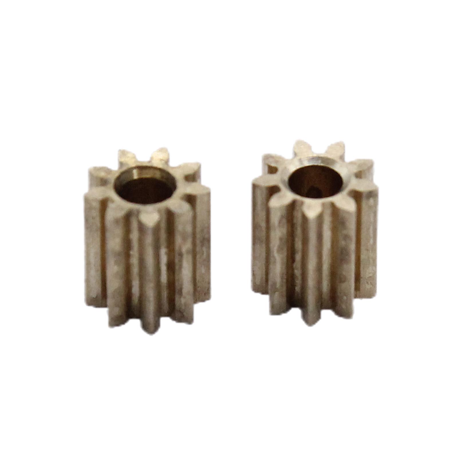 

2pcs Motor Pinion Gear for Lego Duplo Intelli Locomotive Module 9 Teeth Brass Gear RC Car Motor Replacement Accessories