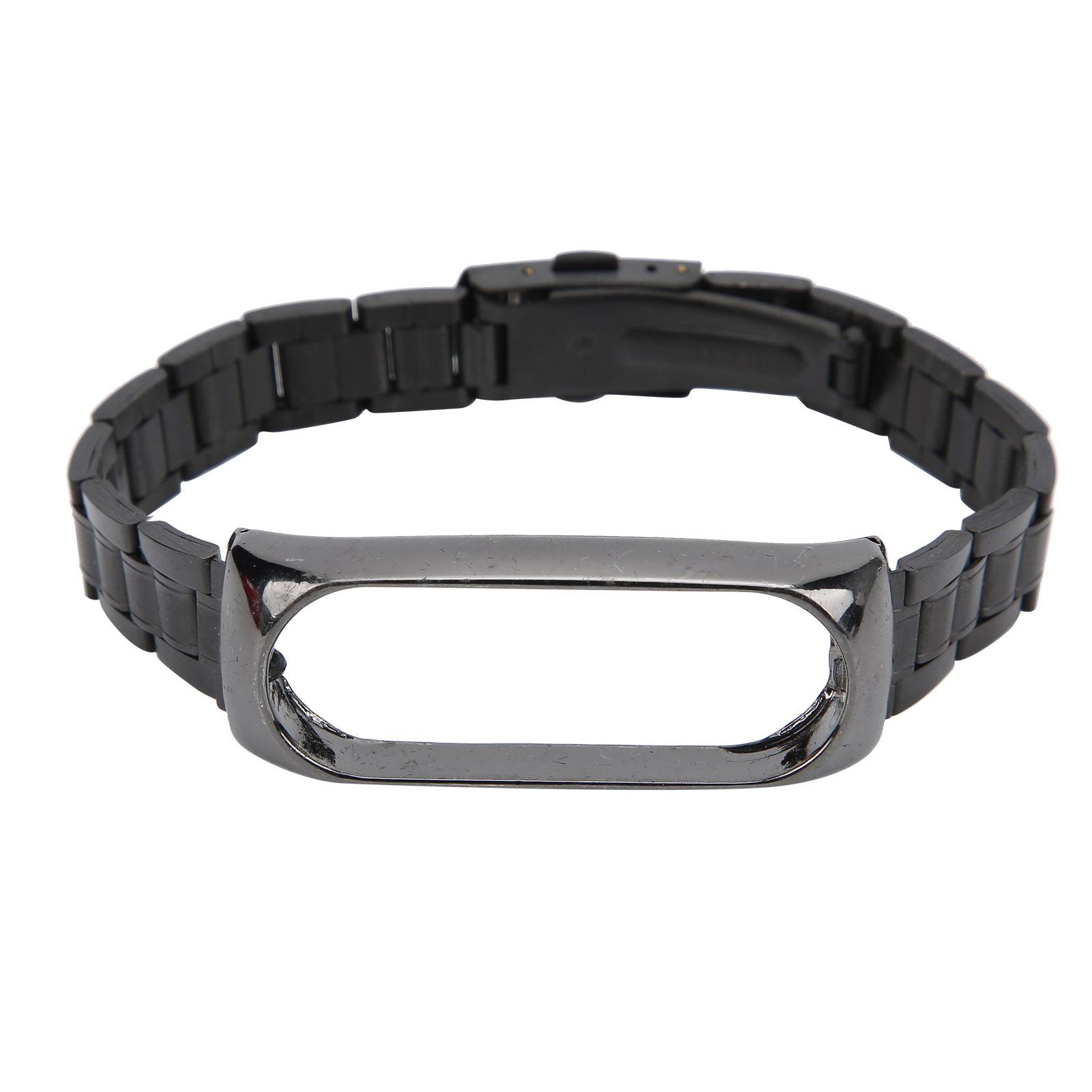 Replacement Strap for Xiaomi Mi Band 6 SmartWatch Bands Metal Replacement Band Bracelet Black