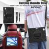 For iPad Air 11 (2025)/(2024) Case with Shoulder Strap TPU+PC+Silicone Kickstand Tablet Cover