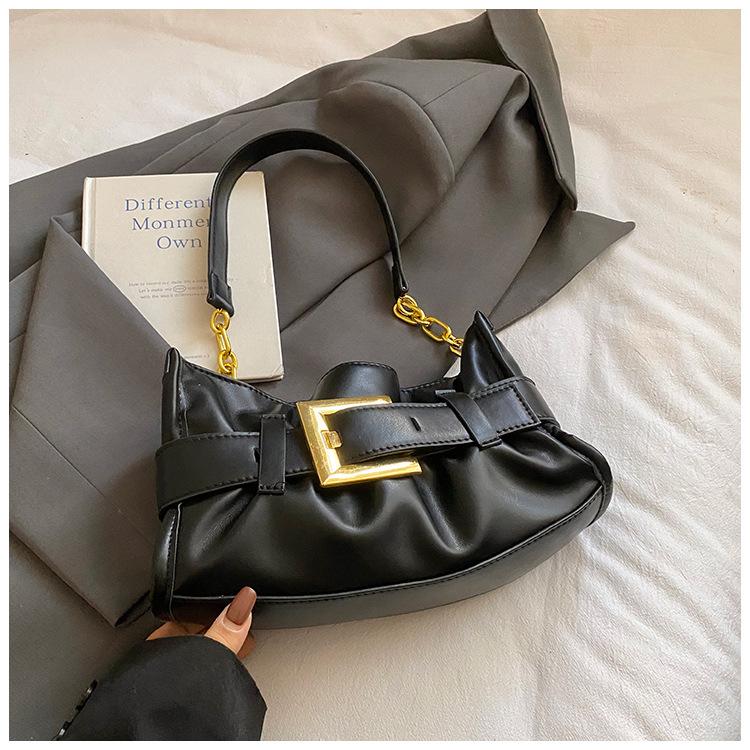 Нишевый дизайн ретро плиссированная сумка-тоут большая женская 2025 новая сумка на плечо подмышку большая вместимость модная сумка-облако