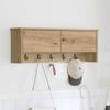 wall mounted nightstand with door Artisan Oak 80 x 20 x 30 cm
