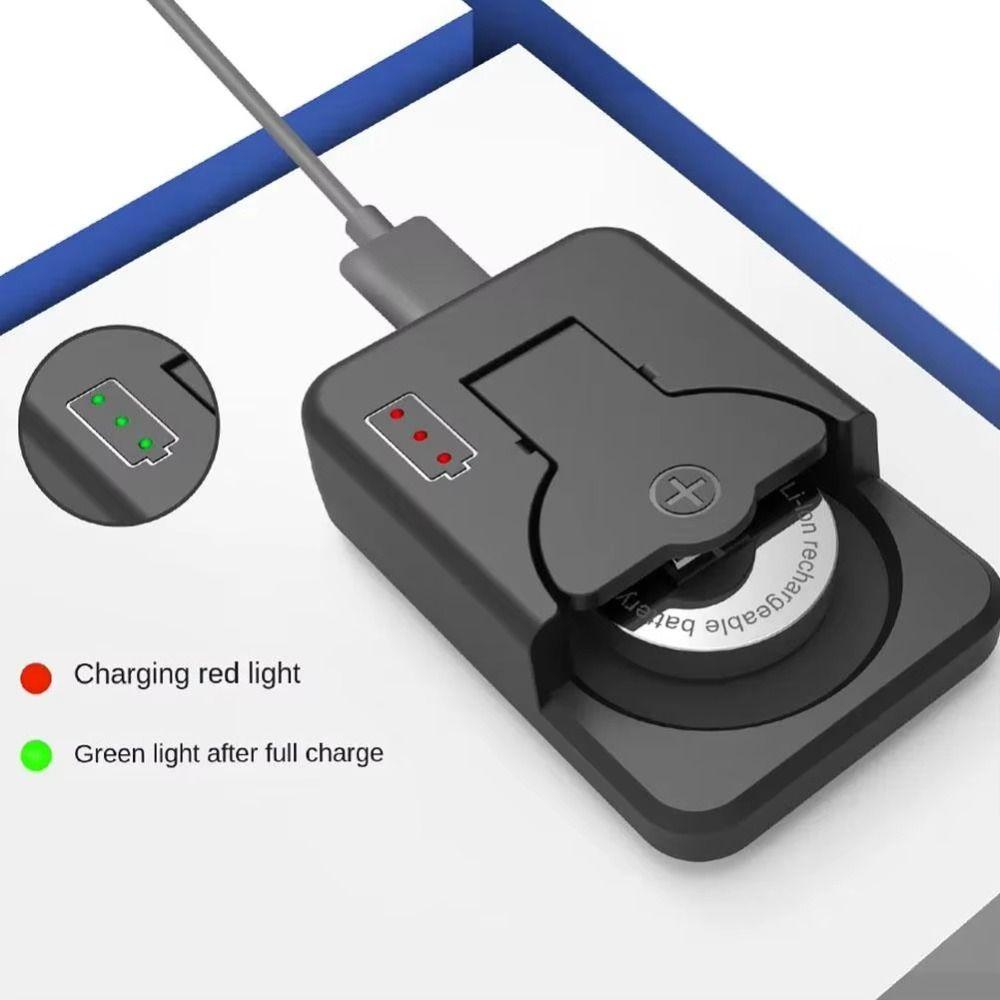 

Universal Mini Coin Cells Charger Portable Lithium Coin Charger Button Battery Charger LIR2025 Black