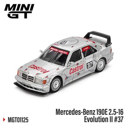 MINI GT 1:64 Mercedes-Benz 190E 2.5-16 Evolution II #37 Alloy Die-Cast Car Model Collectible Gift