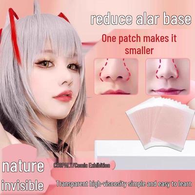 150pcs Invisible Nose Contour Stickers for Alar Reduction - Transparent and Anime-Inspired