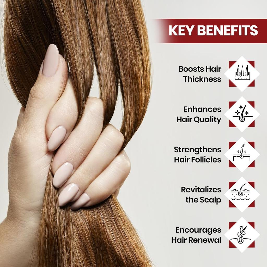 Vlado's Himalayan Organics Biotin DHT Blocker Capsules Plant Based Hair Support Supplement For Men Women 60 Veg Capsules