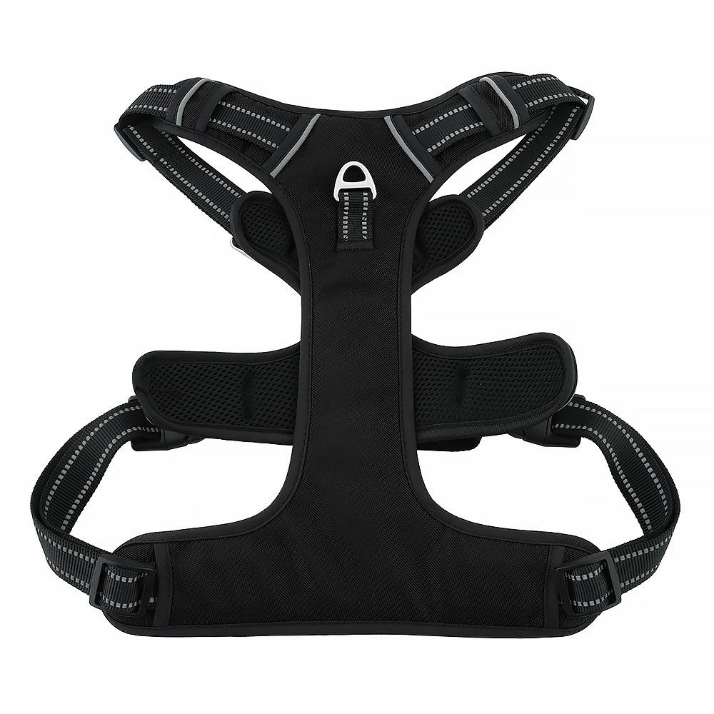 Explosion-Proof Reflective Dog Harness for Medium & Large Dogs - Breathable Oxford Cloth Vest with Leash