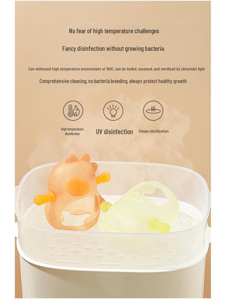 Silicone Baby Teething Stick - Anti-Sucking Chew Toy for 0-1 Year Olds