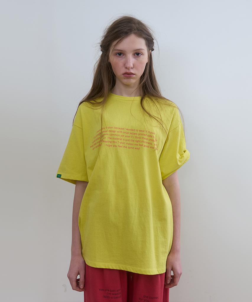 Nokeontencheu 314. Cheeky Tee _ Yellow