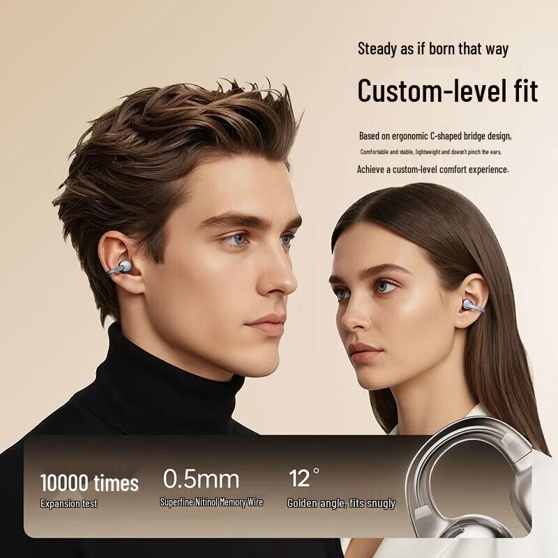 EDIFIER Auro Clip Ear-Clip Bluetooth AI Translation Earbuds