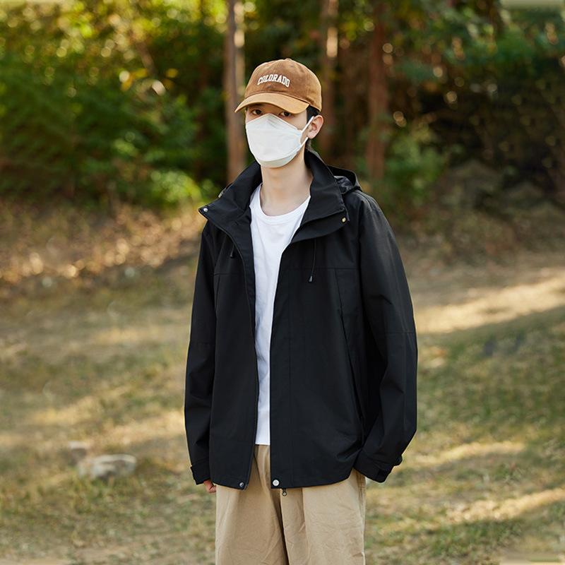 Spring and Autumn Jacket for Men and Women, Spring and Autumn Windproof and Waterproof Three-in-one Mountaineering Suit, High-end Jacket for Couples