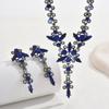 BLINGBAY Women's Jewelry Set Fairycore Romantic Wedding Bridal Accessories Retro Rhinestones Elegant Necklace Earrings Set Women's Modern Jewelry Gift