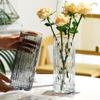 Minimalistická průhledná skleněná váza na hydroponické květiny - Elegantní bytová a ložnicová dekorace