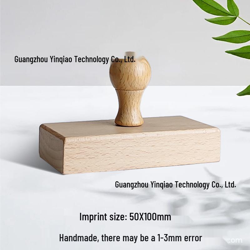 Custom DIY Wooden Rubber Stamp for Engraving and Journal Design