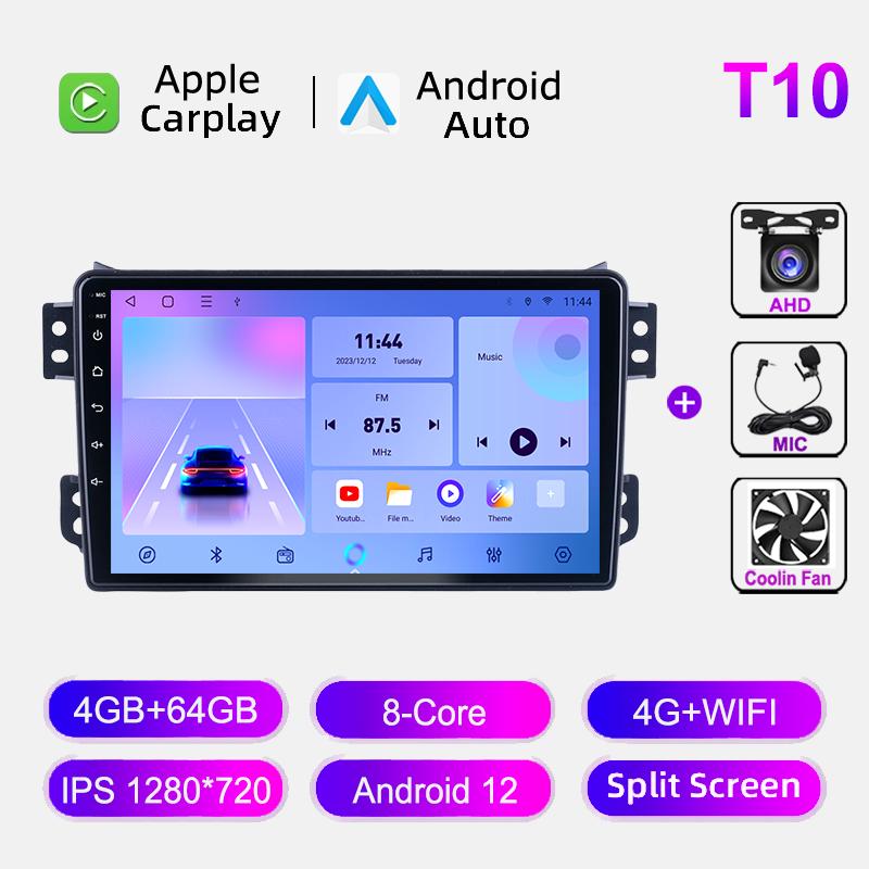 Android 12 For SUZUKI Splash Ritz OPEL Agila 2008-2012 Car Radio GPS Navigation Multimedia Video Player Head Unit Stereo 8+128GB