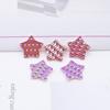50Pcs 20mm PU Leather Star Applique for Handmade Hat Clothes Sewing Patches DIY Baby Headwear BB Clips Bow Decor Accessories