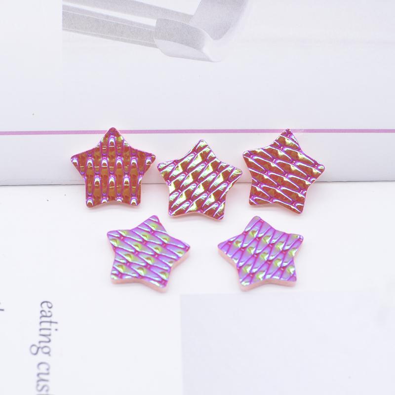 50Pcs 20mm PU Leather Star Applique for Handmade Hat Clothes Sewing Patches DIY Baby Headwear BB Clips Bow Decor Accessories