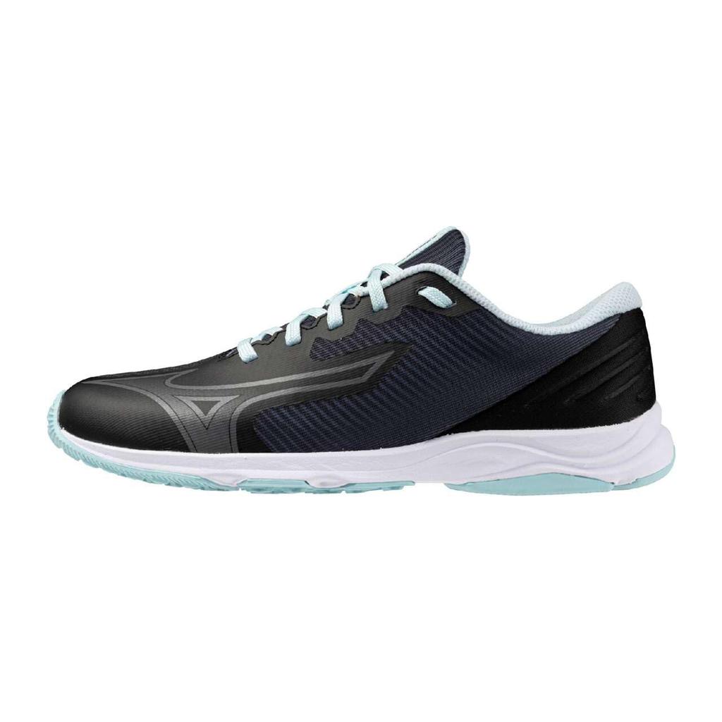 Mizuno Junior Schuhe Speed Stollen 4 Sportschuhe Sporttag Schule Leichtgewicht Grundschule Jungen Schwarz x Hellblau cm 2E Kinder 22.5