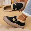 Plus - Size Women's Fleece - Lined Fuzzy Birkenstock - Style Winter Driving Moccasins, 2025 - Slip - On, Flat - Soled and Warm for Outdoor Wear