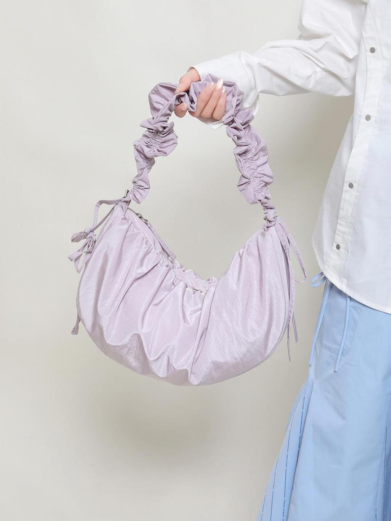 Gefaltete Wolken Koreanische Nischen Crossbody-Tragetasche, Große Kapazität Damen Knödeltasche