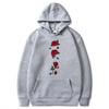Fashion Trend Leisure5 Rose Flower Print Men's Pullover Autumn and Winter Loose Streetwear Outdoor Sports Sweatshirt