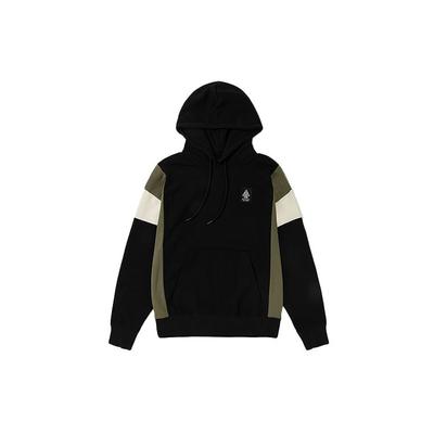 Vans Felpa con cappuccio casual color block da uomo nera VN0A4USIBLK