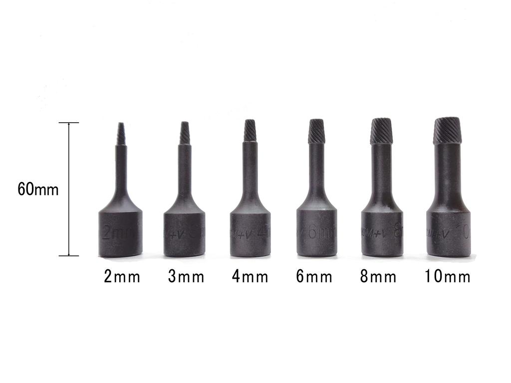Extractor Set, Reverse Tap, Socket, Bolt Twister, Broken Bolt, Screw Extractor Tool