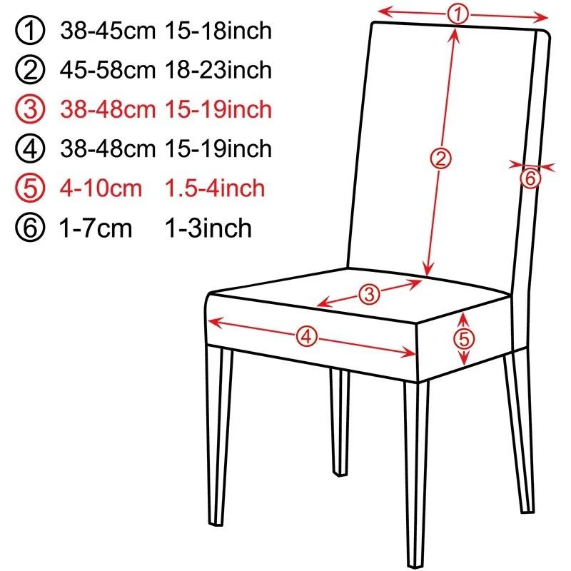 Elastic Solid Color Adjustable Chair Cover Spandex Stretch Slipcovers Chair Seat Covers Kitchen Dining Room Wedding Banquet Home