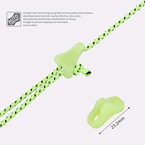 Takelablaze Tent Flexible Bracket Luminous Rope Tensioner Rope Length Adjustment