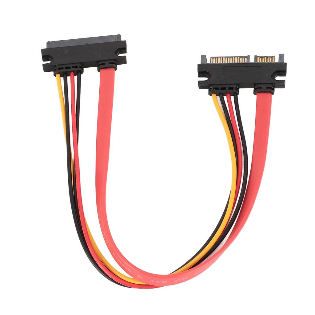22Pin SATA Power Extension Cable Serial ATA Male to Female Combo Data Power Extension Cable 1ft