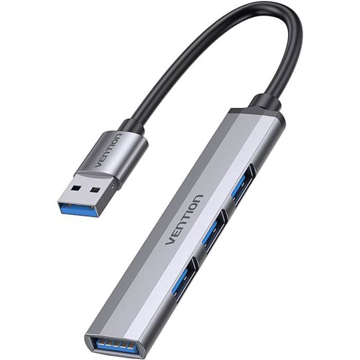 Hub USB - Vention - Ckohb - 4 Ports - USB 3.0 - Haute Vitesse