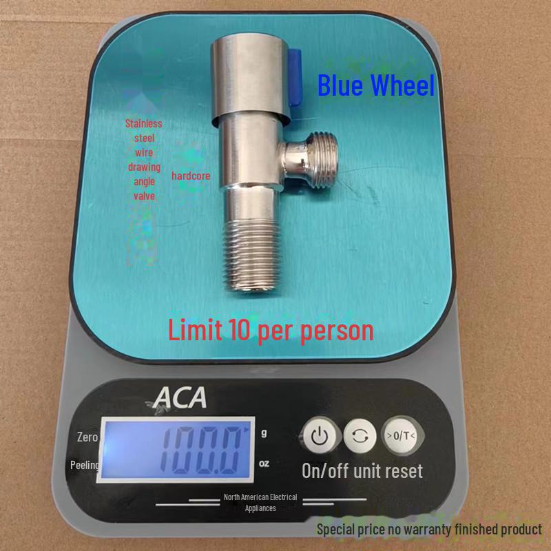 304 Stainless Steel Triangle Valve, One Inlet Two Outlet Water Heater Switch, Three-Way Toilet Stop Valve