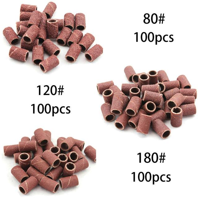 300pcs Nail Grinder Sanding Bands Apparatus for Manicure Milling Cutter Accessory