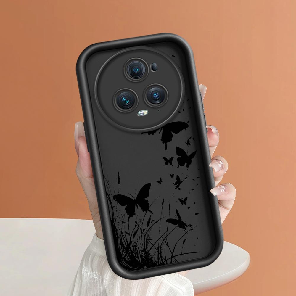 

Мягкий силиконовый квадратный чехол с рисунком лестницы для телефона, полное покрытие, противоударный защитный резиновый чехол для камеры для Huawei Honor Honor 200 Pro чёрный