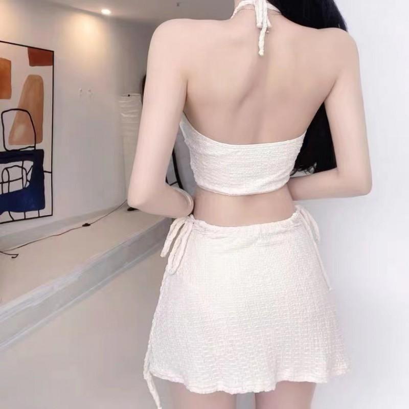 Swimsuit Women's Split Three-piece Conservative Sports Blouse Sexy Slimming Hot Boxer
