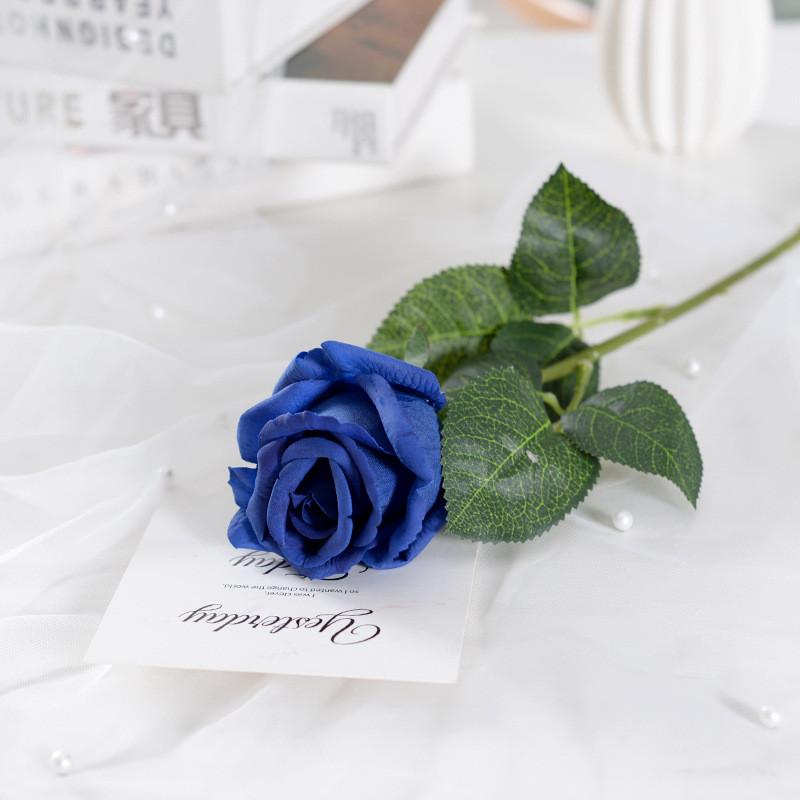 Rose Single Fake Bud Artificial Flower Home Wedding Decoration Prop Photo