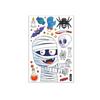 Cute Halloween Window Stickers Witch Bat Pumpkin Skull Self-adhesive Stickers  Home Decoration