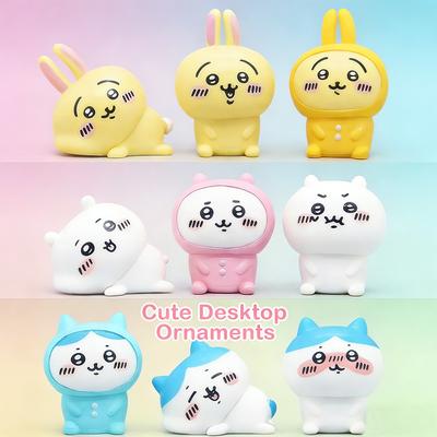 Kawaii Chiikawa Ornaments Hachiware Usagi Cartoon Car Center Console Car Figurette Ornaments Decoration Car Accessories Gifts