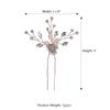 Bridal Jewelry High-end Handmade Pearl Crystal Hairpin Wedding Banquet Hairpin Headdress Silver Pin for Women