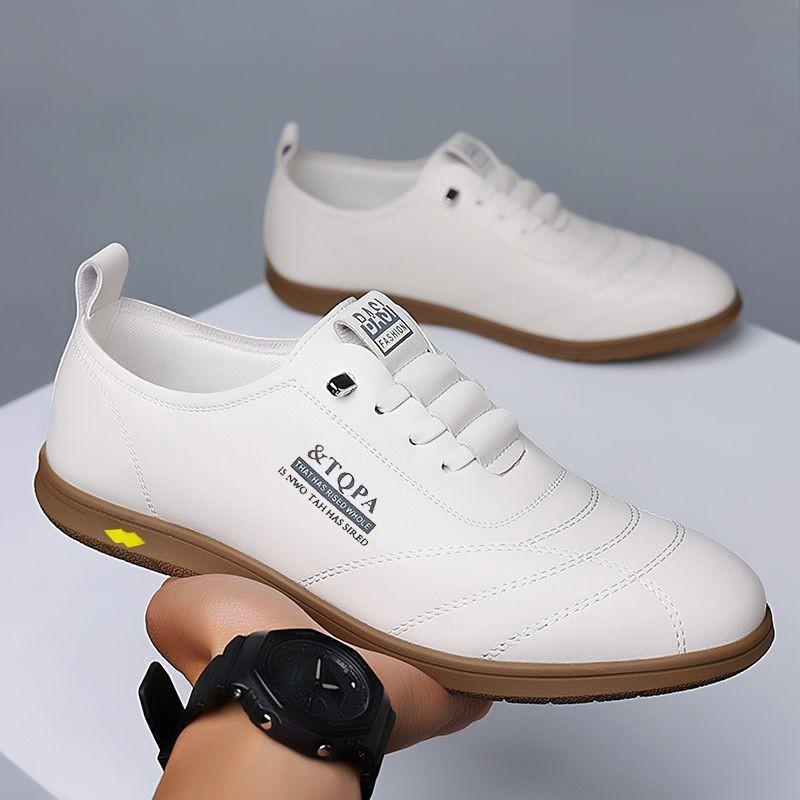 

Leather Shoes Men s Casual Leather Shoes Breathable Shoes Men s Soft Sole Soft Sports Shoes Casual Lace-up Men s Shoes 39