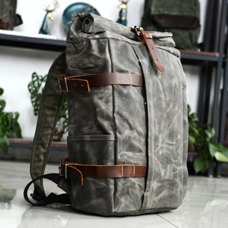 canvas motorcycle backpack