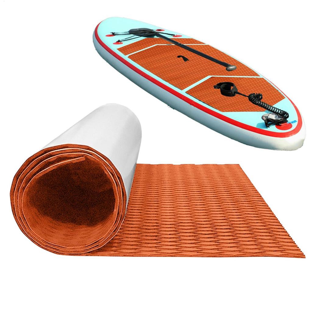 5mm EVA Boat Decking Sheet Marine Flooring Anti Slip Pad Self-Adhesive Surfboard Traction for Surfboard RV