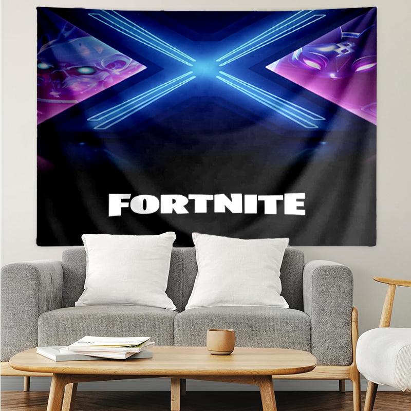 F-Fortnite game Tapestry for Bedroom Aesthetic Classroom Tapestries Wall Hanging for Living Room Dorm Office,Ideal Creative Gift