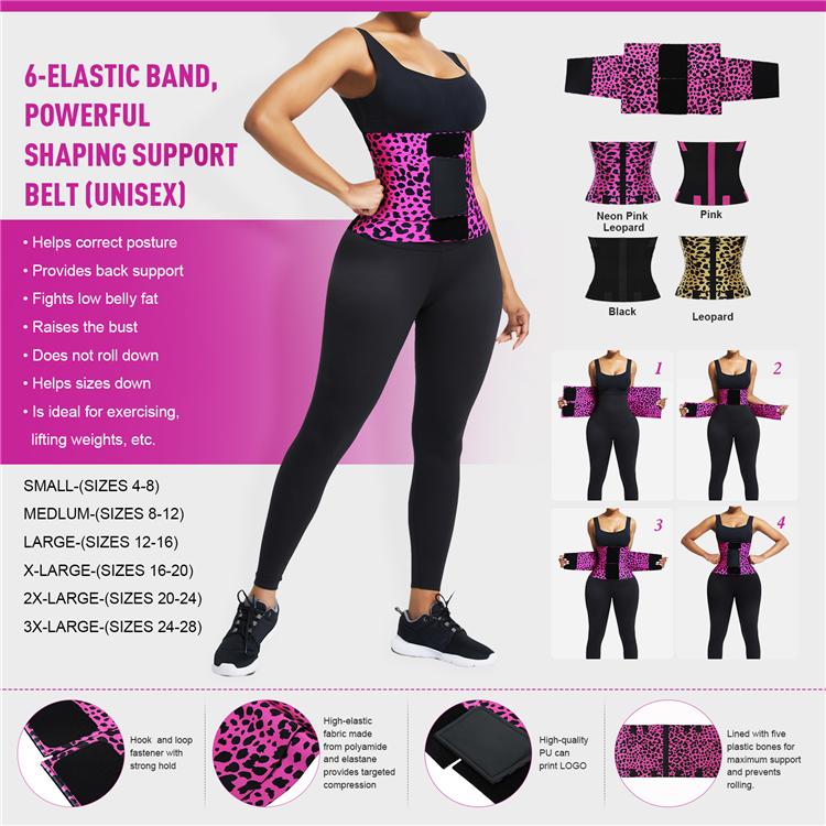 HEXIN Custom Colombian Fajas Body Shaper Red Abdominal Tummy Control Double Straps Latex Waist Trainer Shapers for Women