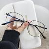 2PCS Anti Radiation Eyeglasses Polygon Frame Sunglasses for Men Women Computer Eyewear