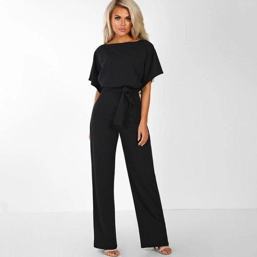 Damen Übergröße Schnürung Knopf Kurzarm Jumpsuit - 7 Farben, Frühling/Sommer Kollektion